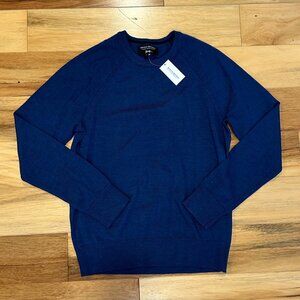 New Banana Republic Men's Italian Merino Wool Sweater – Size Small, Blue